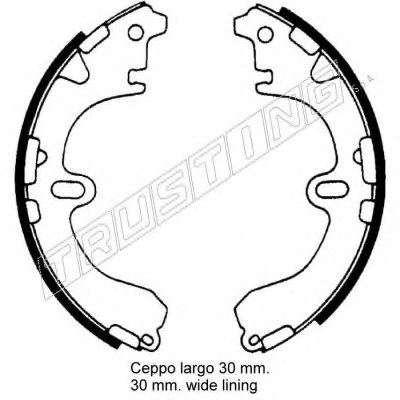 TRUSTING 7329 Brake Shoe Set